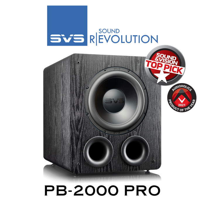 Caisson de basses SVS PB-2000 Pro – subwoofer bass-reflex 550W avec haut-parleur grave 12 pouces pour Hi-Fi et home cinéma