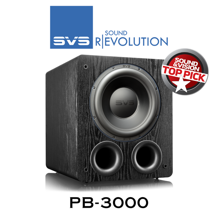 Caisson de basses SVS PB-3000 finition Ash – subwoofer 800W puissant pour système Hi-Fi et home cinéma immersif