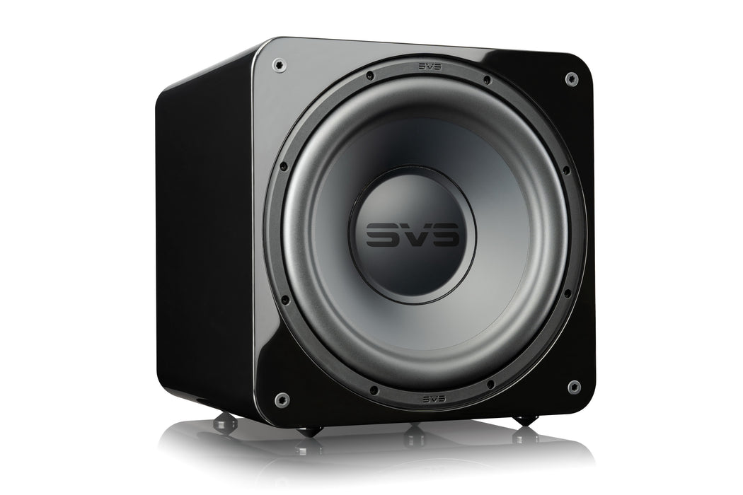 Caisson de basses compact SVS SB-1000 Pro finition laque noire piano – subwoofer clos 325W avec haut-parleur de 12 pouces pour Hi-Fi et home cinéma