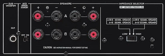 Amplificateur stéréo 60W/c, technologie Yamaha a-s301