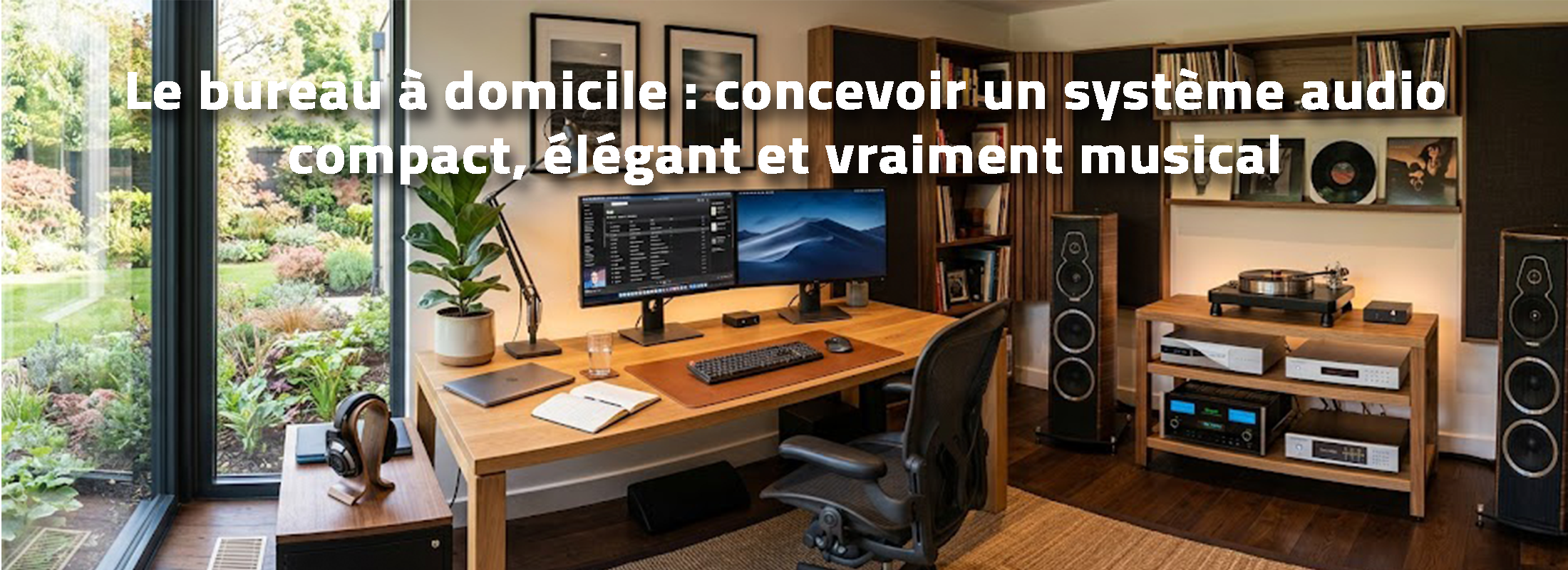 Le bureau à domicile : concevoir un système audio compact, élégant et vraiment musical