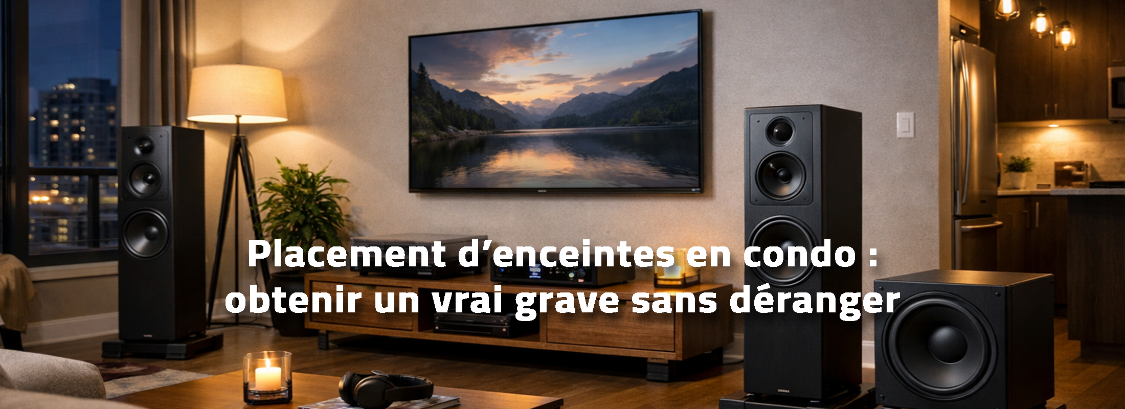 Placement d’enceintes en condo : obtenir un vrai grave sans déranger