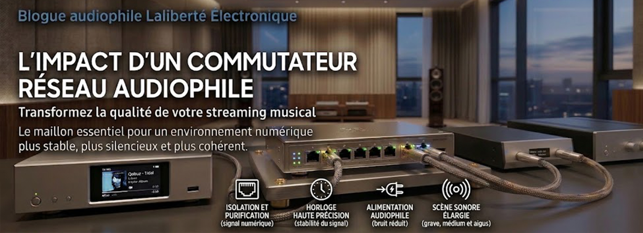 Qu’est-ce qu’un commutateur réseau audiophile?