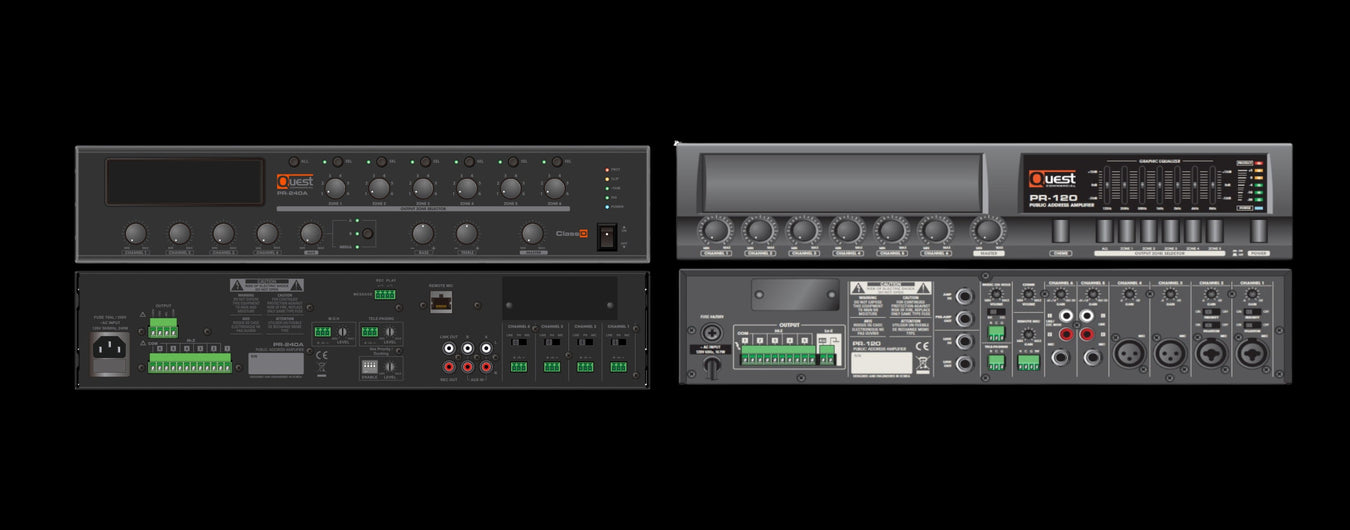 Amplificateurs commerciaux Multi-zones & 70 Volts