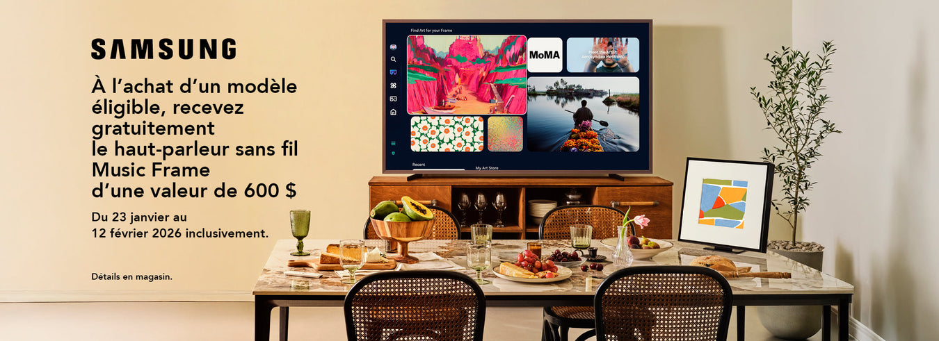 Samsung | Promotion Music Frame jusqu'au 12 février 2026!