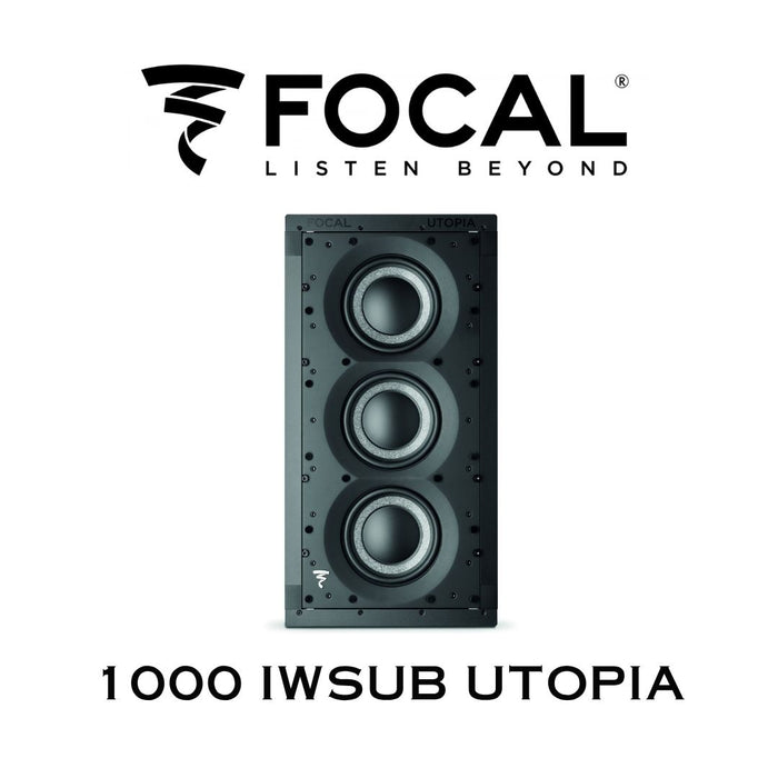 FOCAL 1000 IWSUB UTOPIA | Caisson de basses mural encastrable clos passif (Unité)
