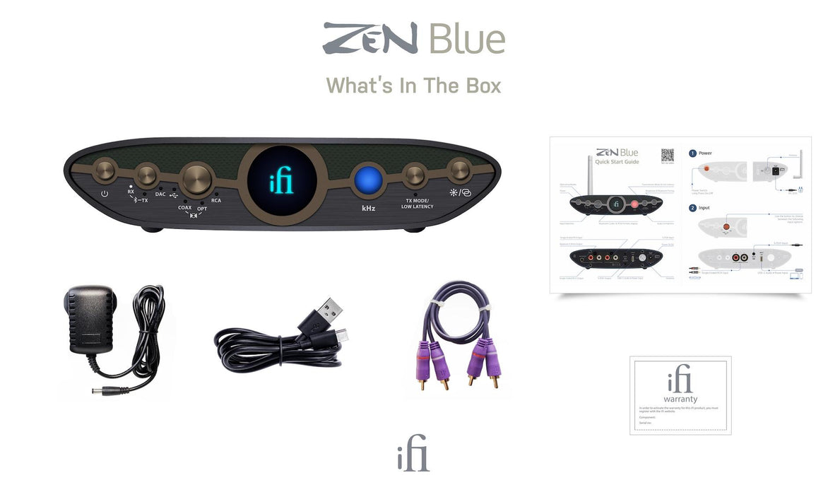 iFi Audio ZEN BLUE 3 | DAC Hi-Res avec récepteur/émetteur Bluetooth