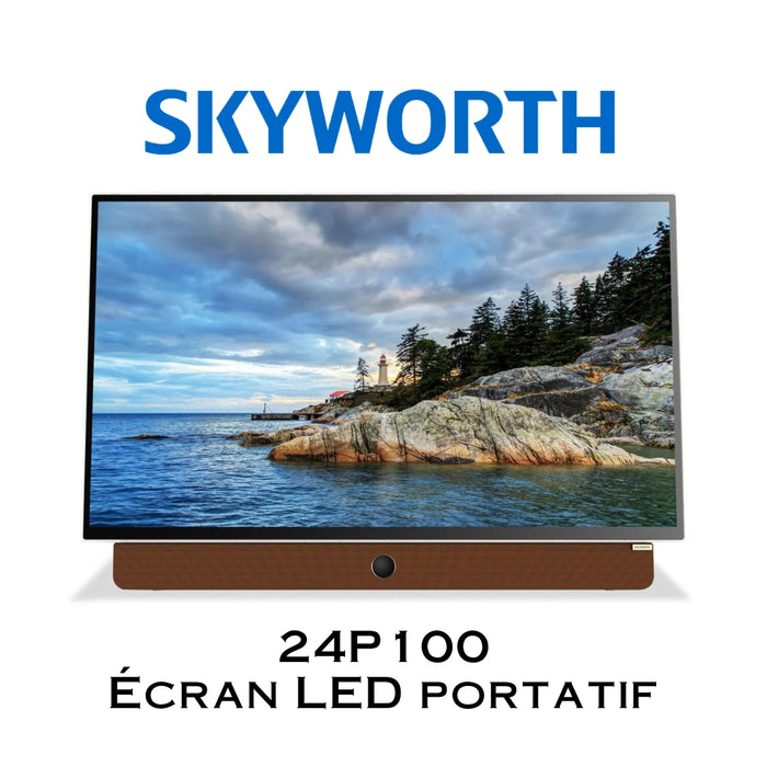 24P100 - Écran LED portable à batterie, 12Volts, 24'' | Google TV