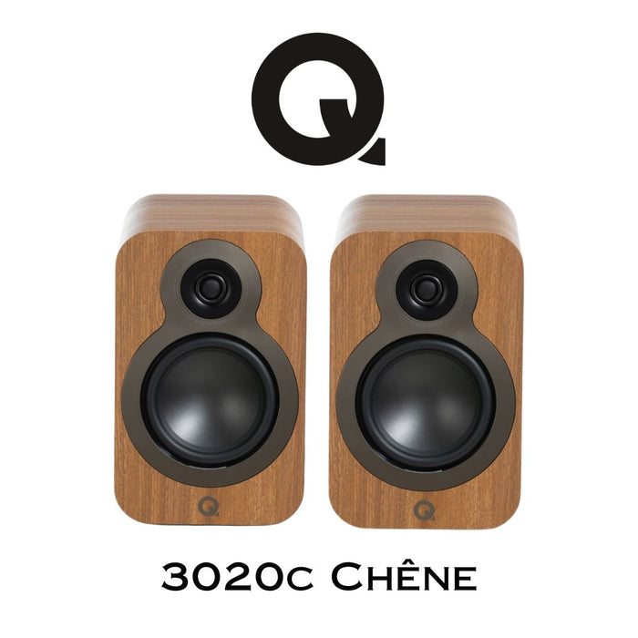 Q Acoustics 3020c | Enceintes d'étagère compact avec HP de basses de 4.75''
