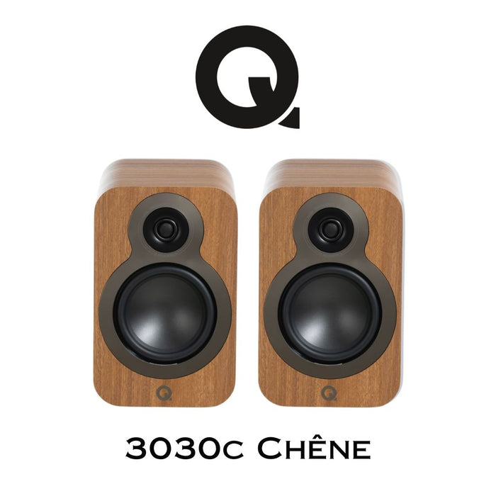 Q Acoustics 3030c | Enceintes d'étagère compact avec HP de basses de 5.5''
