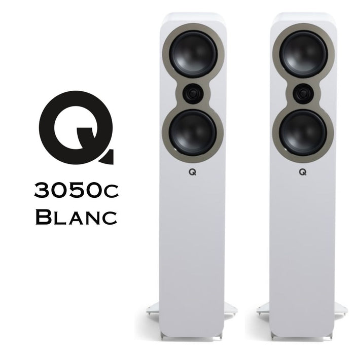 Q Acoustics 3050c | Enceintes colonne avec 2 HP de basses de 5.5''
