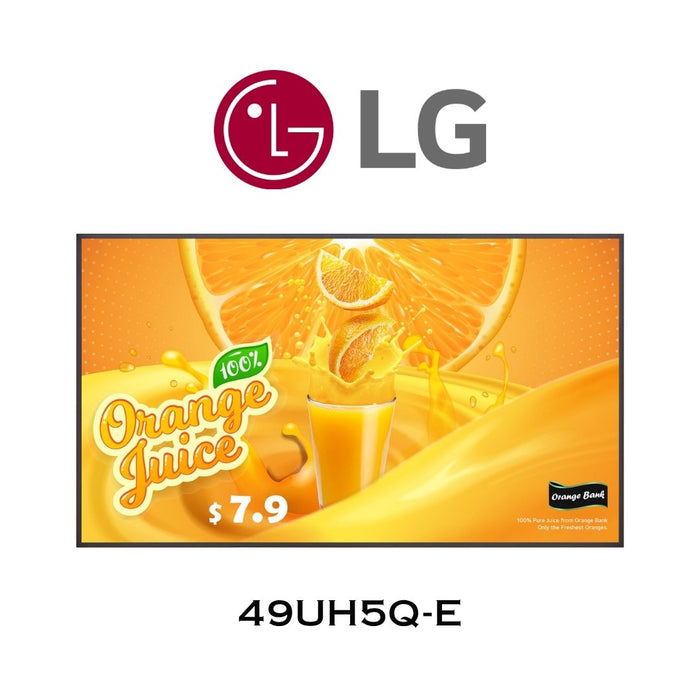 LG Signage 49UH5Q-E | Écran d'affichage commercial 4K UHD 49'' pour usage 24 h/24 et 7 j/7