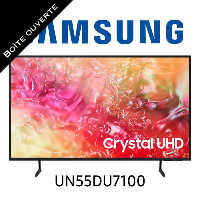 Samsung UN55DU7100F - Téléviseur 55'' Crystal UHD 4K, UHD Dimming (boîte ouverte)