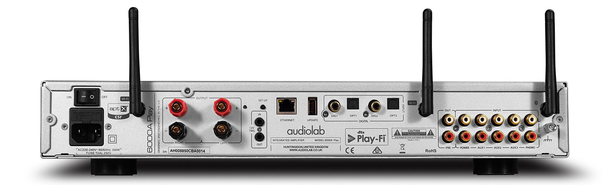Audiolab 6000A PLAY - Amplificateur 50Watts/C, lecteur réseau et DAC