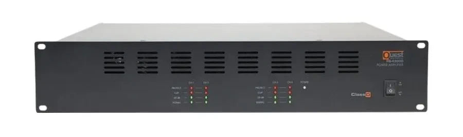 Quest Commecial PB4300D | Amplificateur commercial 70V, 4 x 300 Watts