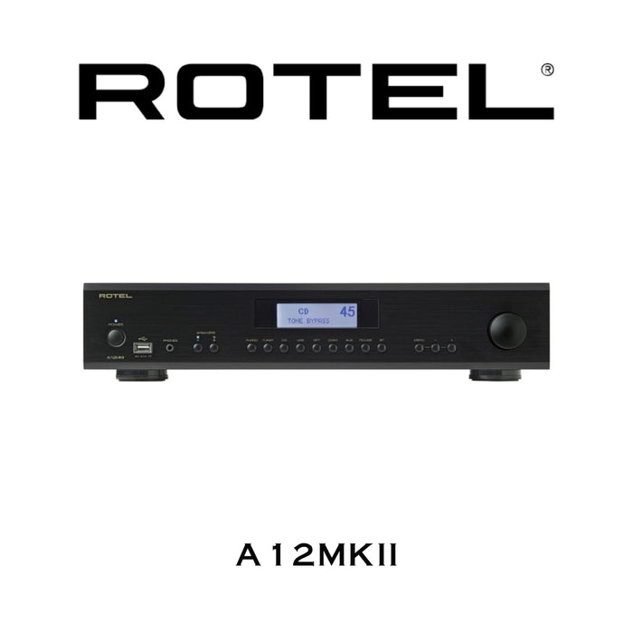 Rotel A12MKII Noir | Amplificateur stéréo intégré 60Watts/canal d'occasion