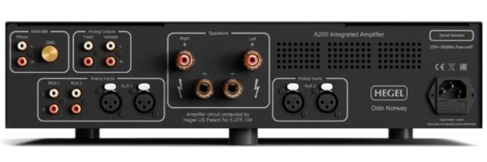 HEGEL A200 | Amplificateur stéréo intégré analogique 150Watt/Canal