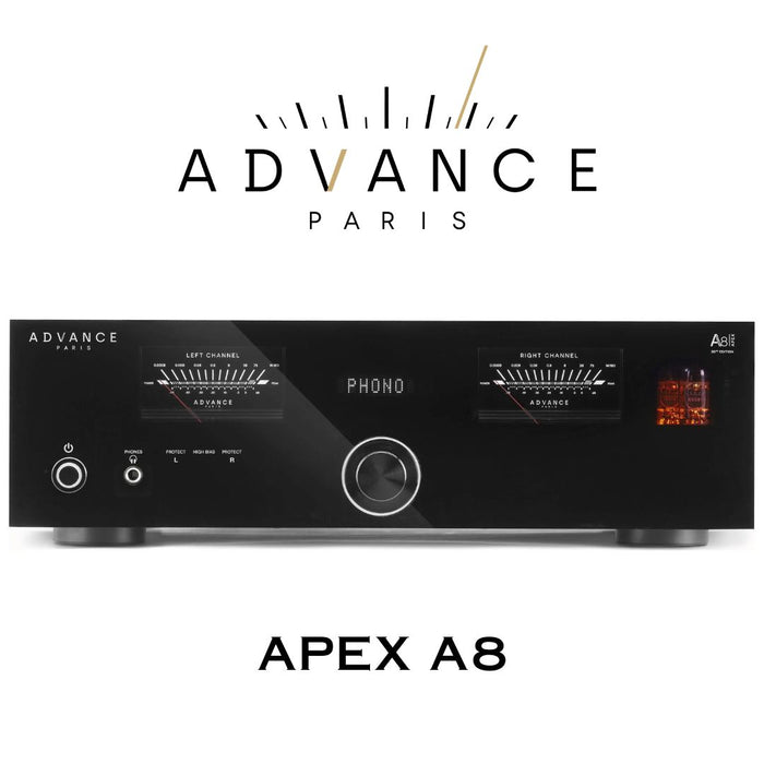 Advance Paris APEX A8 | Amplificateur stéréo haute-fidélité 2 x 76 watts.