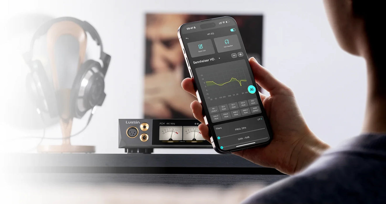 Luxsin X8 | Amplificateur de casques d'écoute avec 8 DAC intelligents