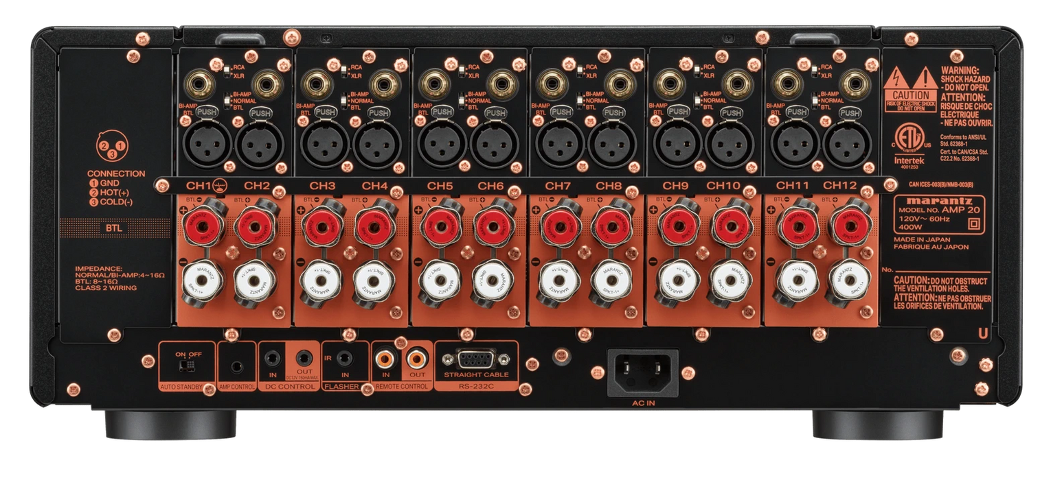 AMP 20 | Amplificateur de puissance à 12 canaux 200W Ultraplat