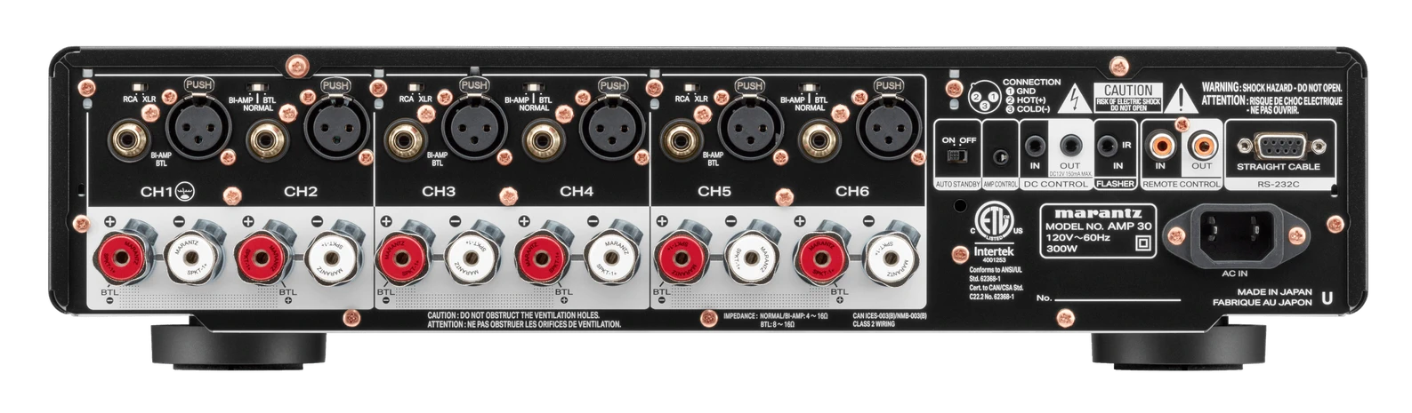 AMP 30 | Amplificateur de puissance à 6 canaux 200W Ultraplat