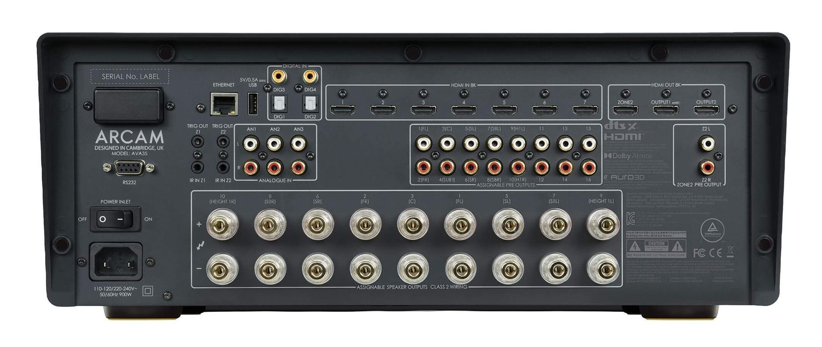 ARCAM AVA35 | Récepteur cinéma maison haute puissance 110Watts Classe G