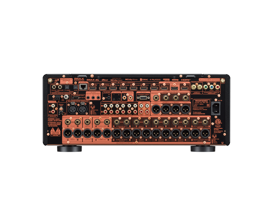 Marantz AV 20 | Préamplificateur AV symétrique de référence 13.4 canaux alimenté par HEOS