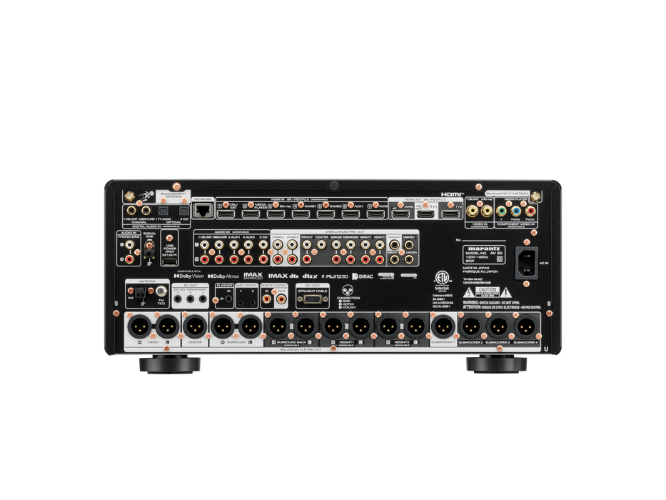 Marantz AV 30 | Préamplificateur AV symétrique de référence 11.4 canaux alimenté par HEOS