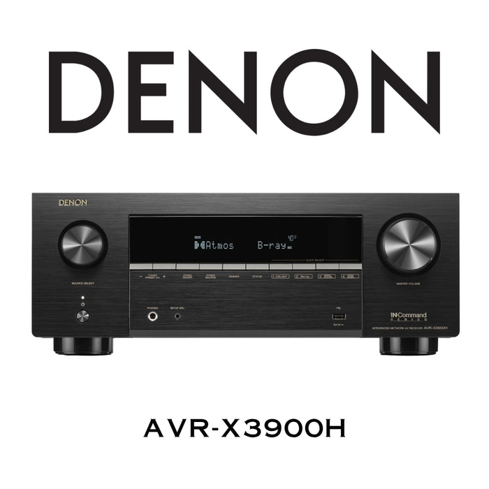 Denon AVR-X3900H | Récepteur cinéma maison 9.4 Dolby Atmos 105Watts/canal 8K/HEOS