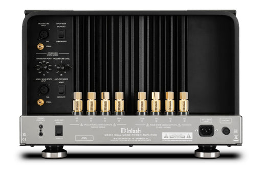 Ampli hybride McIntosh MC451 connectique