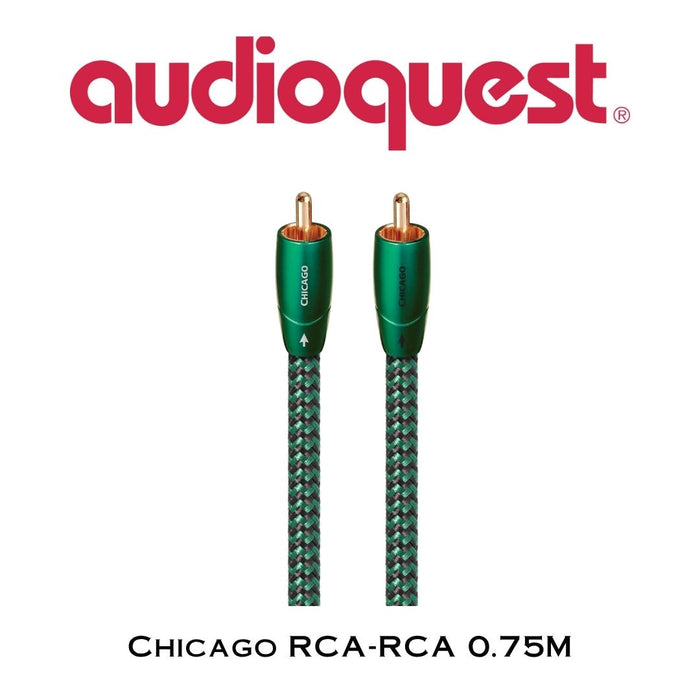 Audioquest Chicago | Câble Audio RCA-RCA Interconnexion (Paire)