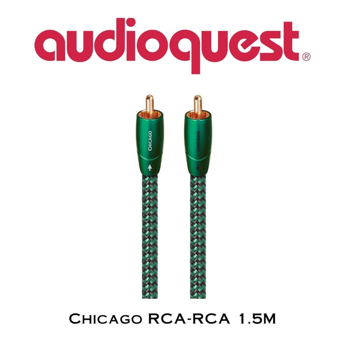 Audioquest Chicago | Câble Audio RCA-RCA Interconnexion (Paire)