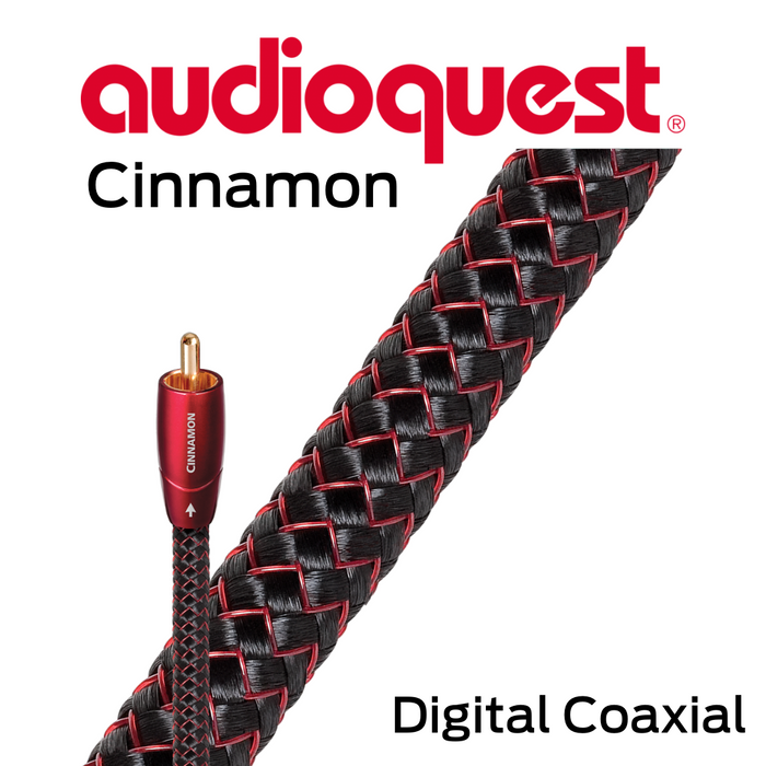 Audioquest Cinnamon - Câbles interconnect coaxial 24AWG 1.25% argent
