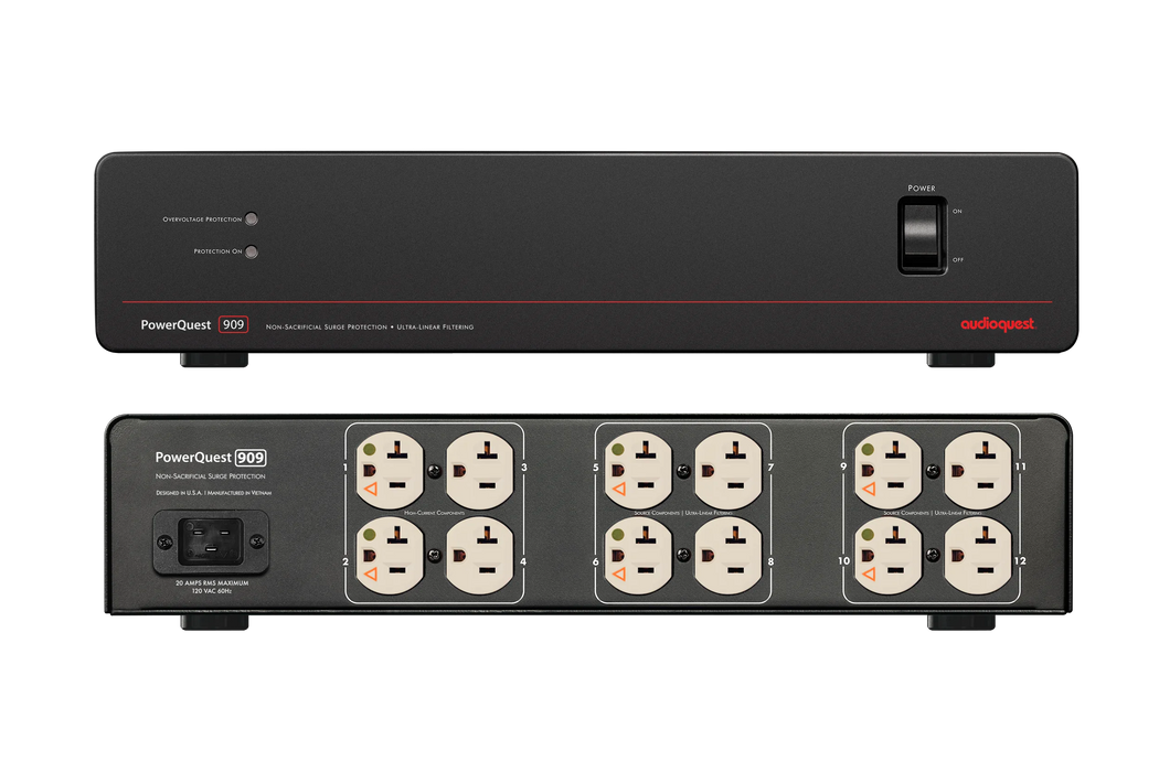 Audioquest PQ909 | Conditionneur de puissance 20A 12 prises