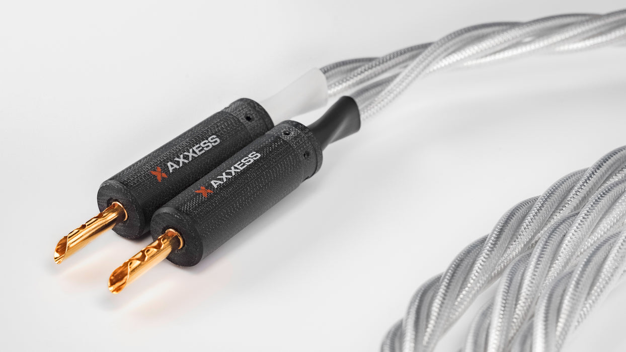 Axxess Speaker Cables | Câbles à haut-parleurs haute-fidélité prémontés (Bananes)
