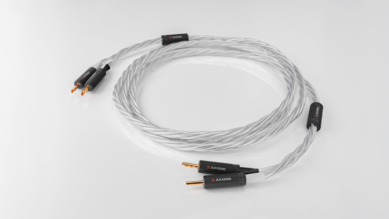 Axxess Speaker Cables | Câbles à haut-parleurs haute-fidélité prémontés (Bananes)