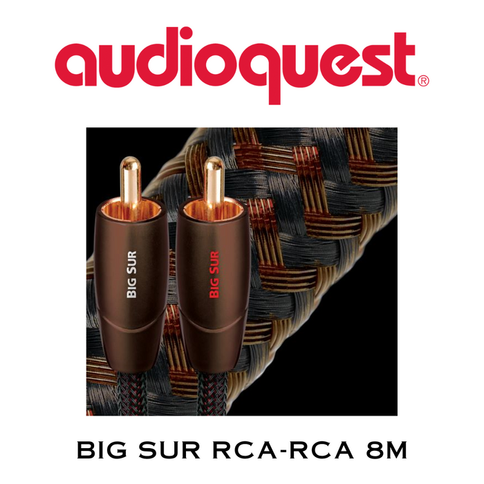 AudioQuest Big Sur - Câbles analogiques RCA mâle à RCA mâle (la paire)