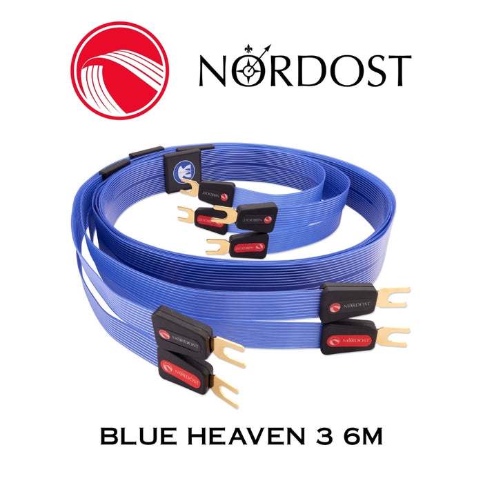 NORDOST Blue Heaven 3 - Câble de haut-parleurs 18 x 24 AWG Silver 99.99% Fourches (la paire)