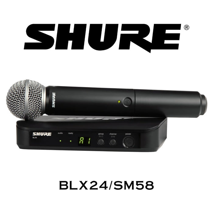 Shure BLX24/SM58-H10 – Microphone sans fil avec capsule SM58