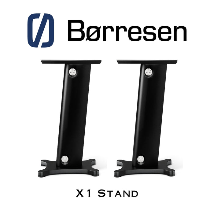 Borresen X1 Stand | Supports pour enceintes acoustiques d'étagère haut de gamme X1 (Paire)