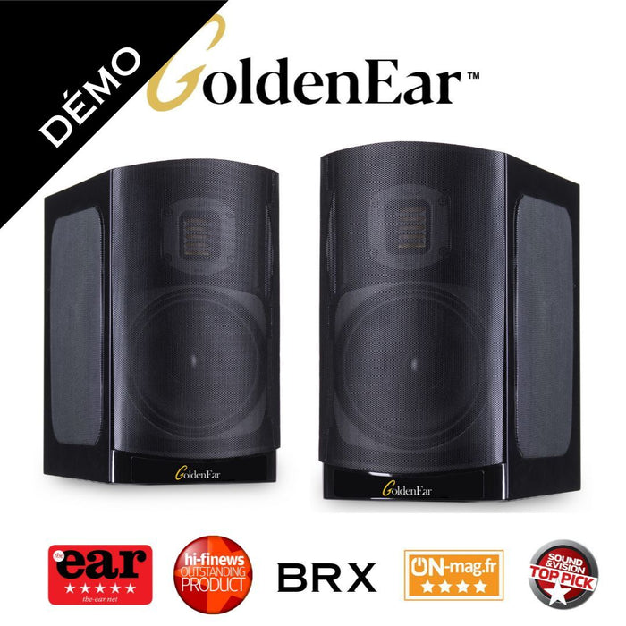 GoldenEar BRX - Enceintes d'étagère Piano Noir (Démo)