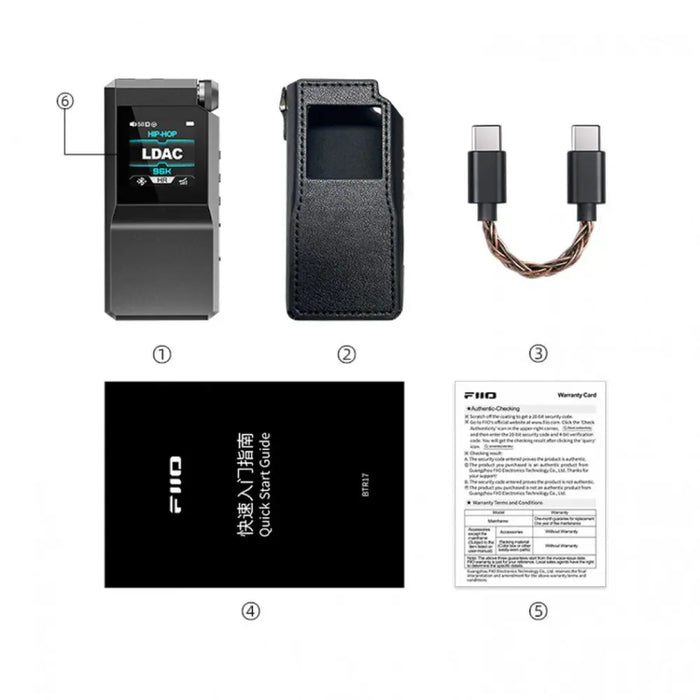 FiiO BTR17 | Amplificateur de casques d'écoute Bluetooth avec DAC