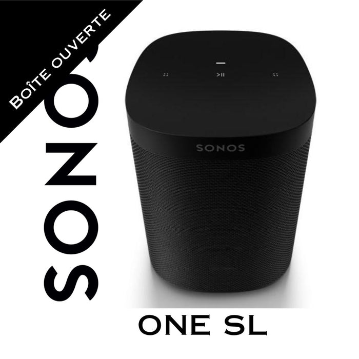 Sonos One SL (Boîte ouverte) - Haut-parleur portable Wi-Fi puissant! (Noir)