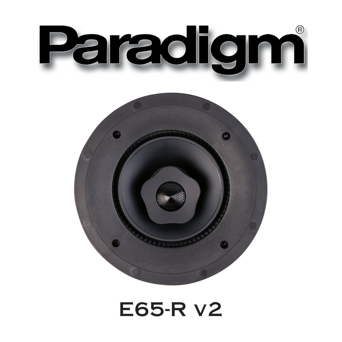 Paradigm E65-R v2 - Enceinte de plafond de la série CI Elite muni d'un woofer de 6.5' et d'un tweeter de 1'' Aluminium magnesium (AL-MAC) (Vendu à l'unité)