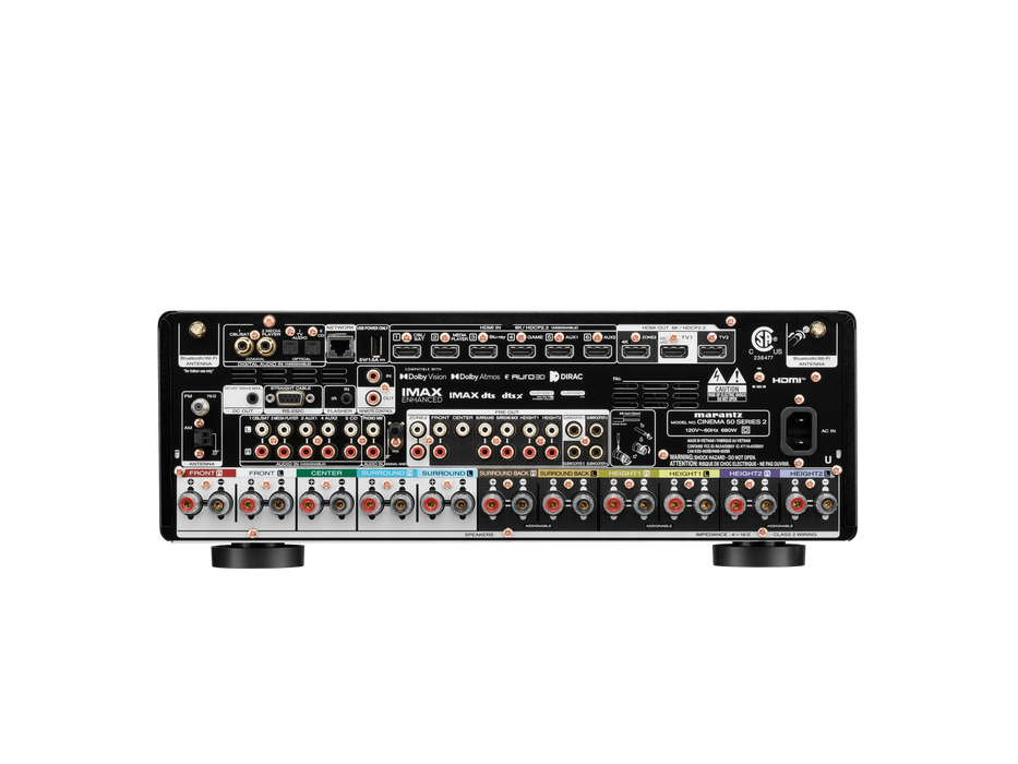 Marantz Cinema 50 S2 - Récepteur cinéma maison 9.4, 8K, 110W, 9 canaux amplifiés, Dolby Atmos, DTS:X et 8K Ultra HD