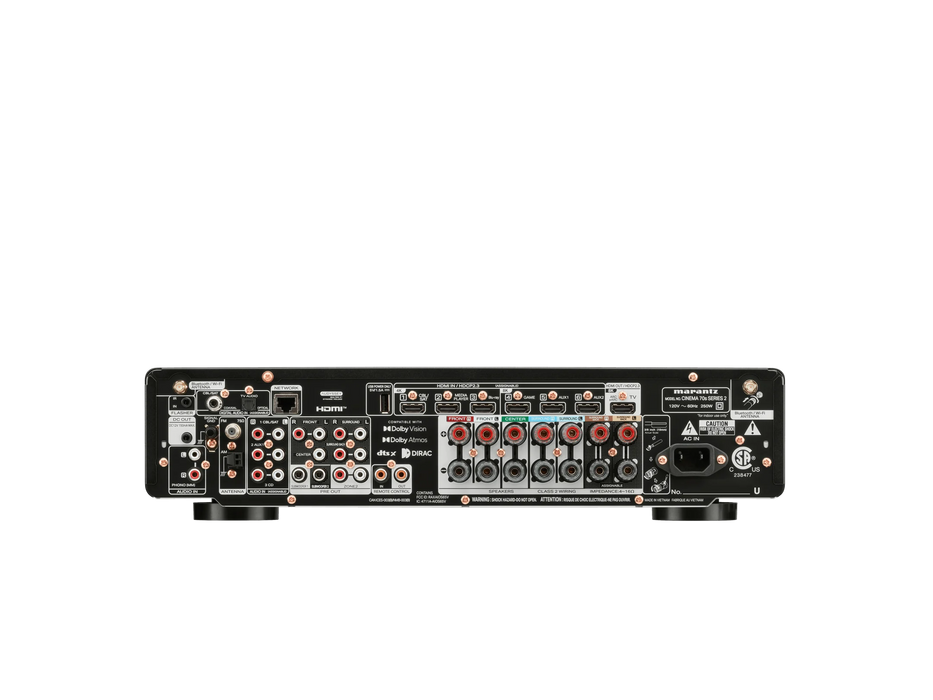 Marantz Cinema 70s S2 - Récepteur cinéma maison 7.2, 8K, 50W, 7 canaux amplifiés,  Dolby Atmos, DTS:X, Format Slim