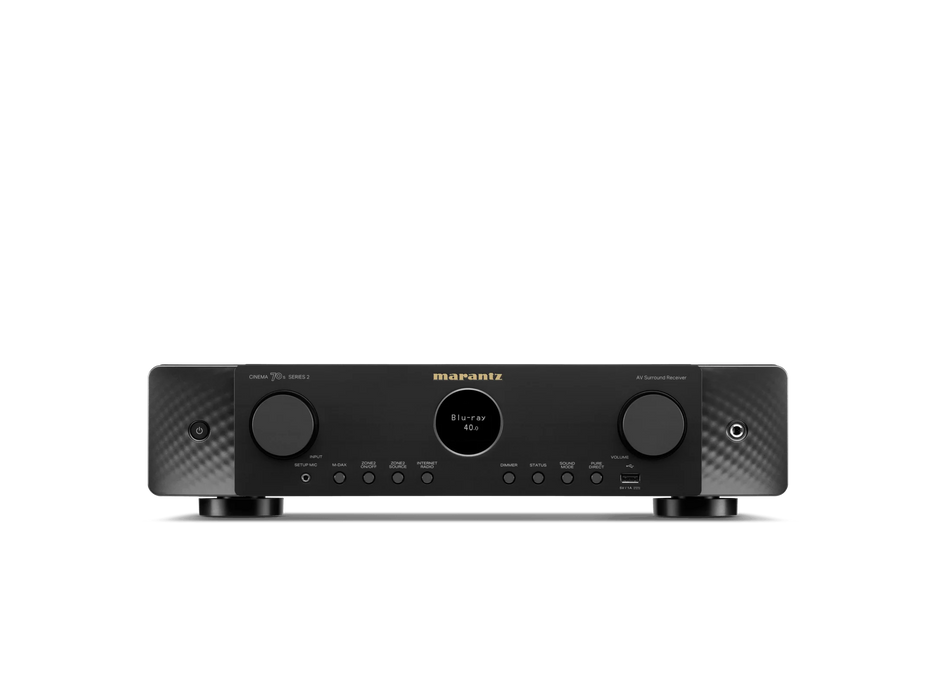 Marantz Cinema 70s S2 - Récepteur cinéma maison 7.2, 8K, 50W, 7 canaux amplifiés,  Dolby Atmos, DTS:X, Format Slim