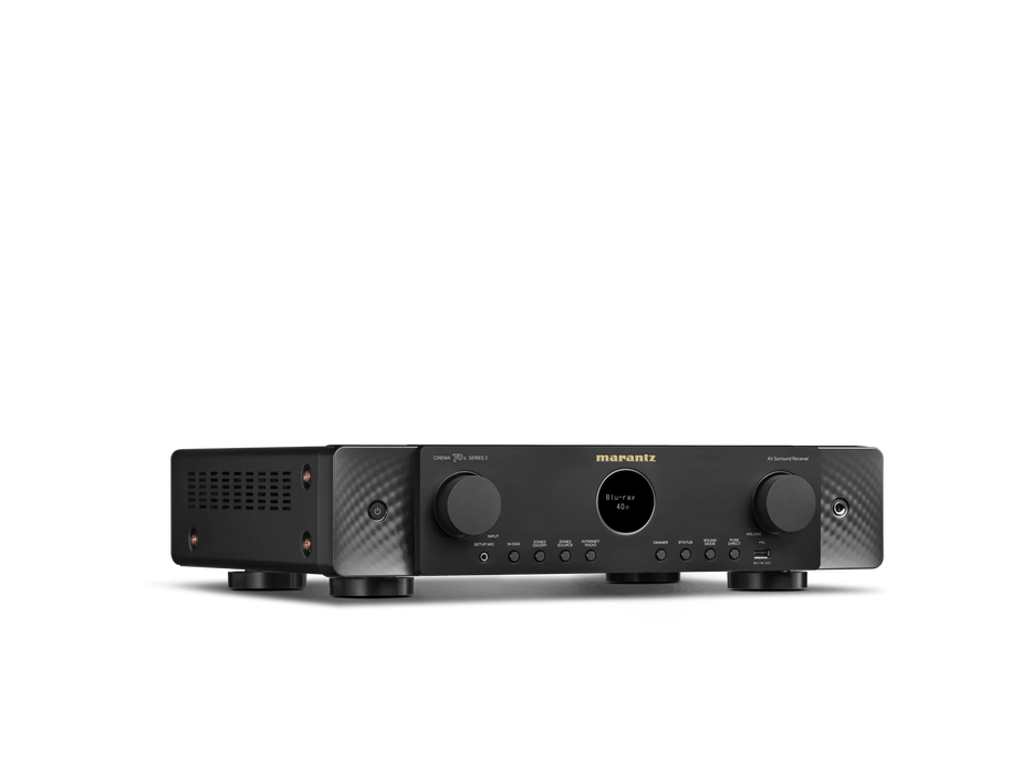 Marantz Cinema 70s S2 - Récepteur cinéma maison 7.2, 8K, 50W, 7 canaux amplifiés,  Dolby Atmos, DTS:X, Format Slim