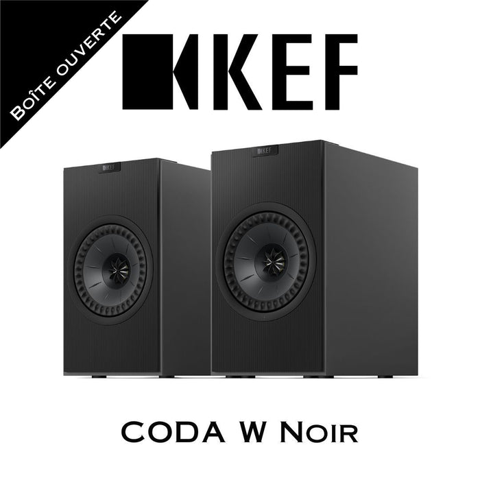 KEF CODA W | Enceintes amplifiés sans fil 100Watts Noir (Boîte ouverte)
