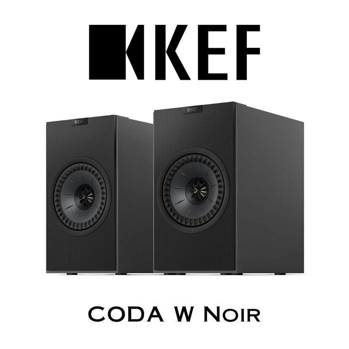 KEF CODA W | Enceintes amplifiés sans fil 100Watts Noir (Boîte ouverte)